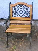 садовое кресло, чугунное литье
